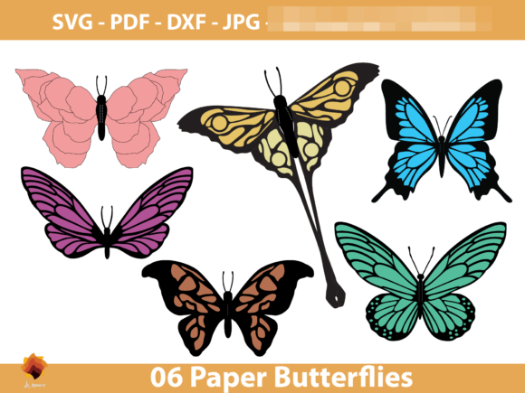 06 DIY Paper Butterfly Templates