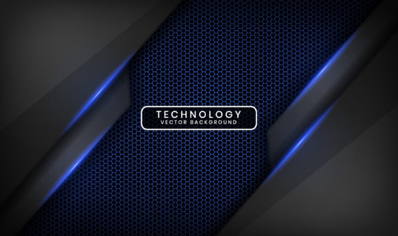 Abstract Black Technology Background