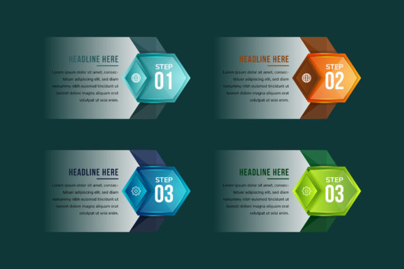 Arrow Infographic Hexagon Transparency: A Modern Visual Strategy for Business Clarity