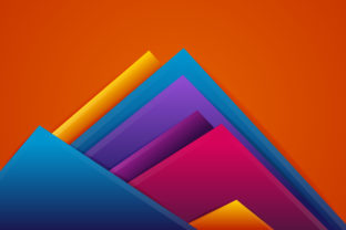 Colorful Papercut Geometric Background: A Strategic Choice for Modern Design