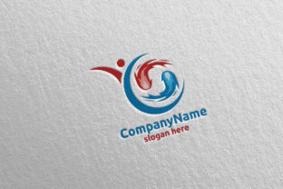 Fire and Flame Yin Yang Logo 14: A Balanced Design for Modern Branding