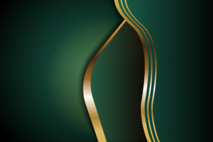 Green Gold Geometric Background for Modern Design
