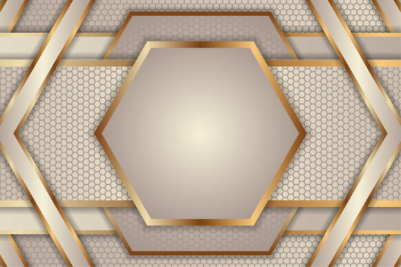 Integrating the Brown Gold Hexagon Geometric Background into Professional Design Workflows