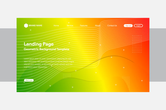 Landing Page Green Yellow Gradient: A Dynamic Design Concept