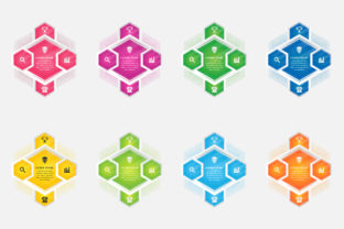 Multicolor Hexagon Cyclus Four Infograph: A Strategic Tool for Complex Business Communication