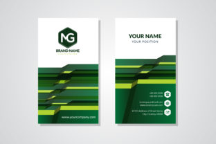 Revolutionize Your Professional Identity with a Modern Green Vertical Business Card Template
