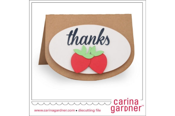 Strawberry Thank You Card: A Comprehensive Guide to Digital Cut Files for Crafters