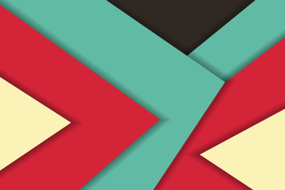 Triangle Paper Cut Background Retro