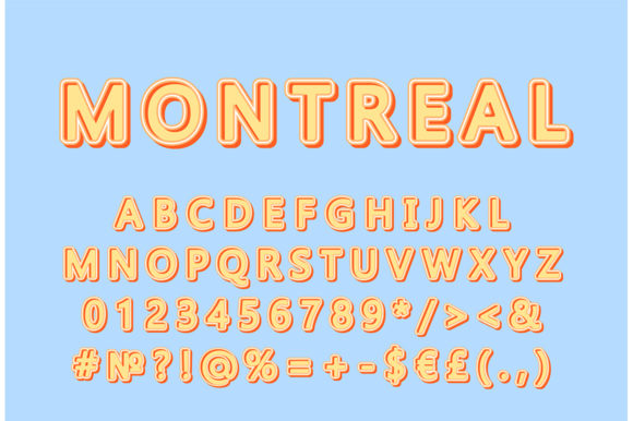 Unlocking Retro Design: The Montreal Header Vintage Alphabet Set for Modern Creatives